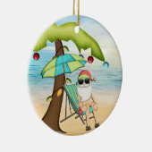 Ornement de Noël Tropical Père Noël (Droite)