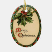 Ornement de Noël vintage (Dos)