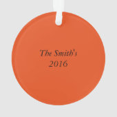 Ornement de Noël, vous Customisez (dos)