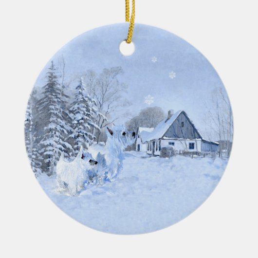 Ornement de Noël Westies (Devant)