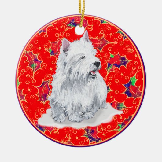 Ornement de Noël Westies (Devant)