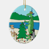 Ornement de Noël Whimsical Beach (Droite)