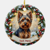 Ornement de Noël Yorkshire Terrier (Dos)