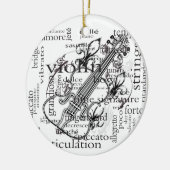 ornement de nuage de mot de violon (Gauche)