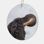 Ornement de oiseau cormoran (Gauche)