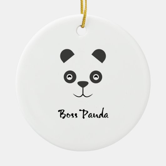 Ornement de panda de patron (Devant)