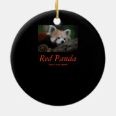 Ornement de panda rouge (Dos)
