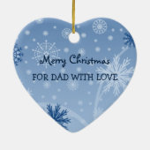 Ornement de papa de Joyeux Noël de photo (Dos)