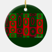 Ornement de papier de Noël (Dos)