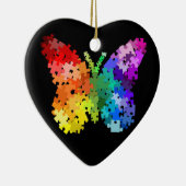 Ornement de papillon de puzzle de sensibilisation (Droite)