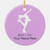 Ornement de patinage artistique customisé avec (Dos)