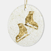 Ornement de patinage artistique - étoiles d'or (fe (Gauche)