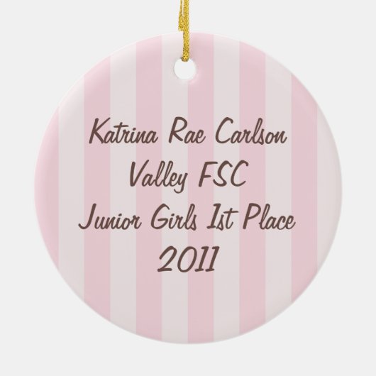 Ornement de patinage artistique Princess Ice (Dos)