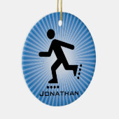 Ornement de patinage en ligne (Droite)