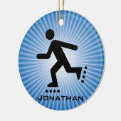 Ornement de patinage en ligne (Gauche)