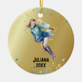 Ornement de patinage sur glace, Filles de hockey s (Devant)