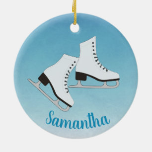 Ornement de patins de glace