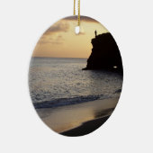 Ornement de pêcheur de coucher du soleil (Droite)