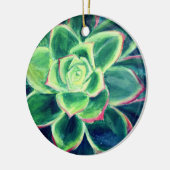 Ornement de peinture d'Art Succulent Vert (Gauche)