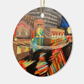 Ornement de peinture de promenade de la ville d'At (Gauche)