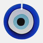 Ornement de pendage en verre imprimé aux yeux mal (Verso)