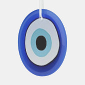 Ornement de pendage en verre imprimé aux yeux mal (Avant gauche)