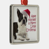 Ornement de Père Noël Boston Terrier (Droite)
