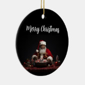 Ornement de Père Noël Candy Claus afro-américain (Droite)
