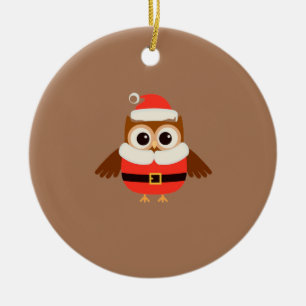 Ornement de père Noël Owl