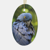 Ornement de perroquet bleu (Gauche)