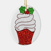 Ornement de petit gâteau de Noël en rouge (Droite)