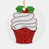 Ornement de petit gâteau de Noël en rouge (Dos)