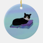 Ornement de petit somme de chat de smoking (Dos)