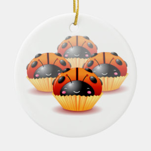 Ornement de petits gâteaux de coccinelle