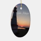 Ornement de phare de coucher du soleil du lac (Droite)