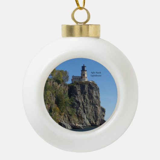 Ornement de phare de Split Rock depuis la plage (Devant)