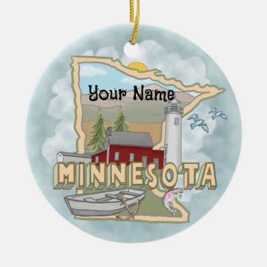 ornement de phare du Minnesota (Devant)