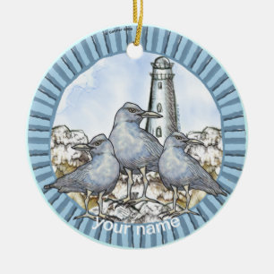 Ornement de phare guide des mouettes