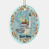 Ornement de phare Michigan Shells (Droite)
