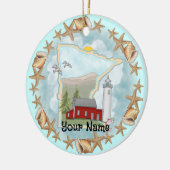 Ornement de phare Minnesota Shells (Gauche)