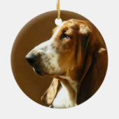 Ornement de photo de Basset Hound (Dos)