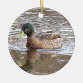 Ornement de photo de canard colvert (Devant)