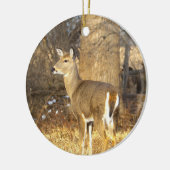 Ornement de photo de cerf (Gauche)