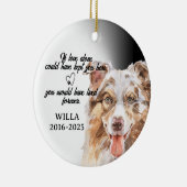 Ornement de photo de chien, Mémorial de chien, Aus (Droite)