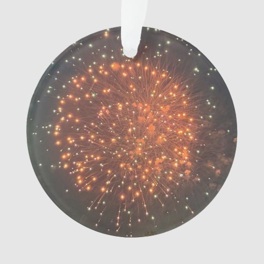 Ornement de photo de feu d'artifice (devant)