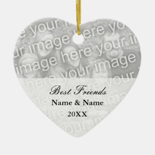 Ornement de photo de meilleurs amis pour des