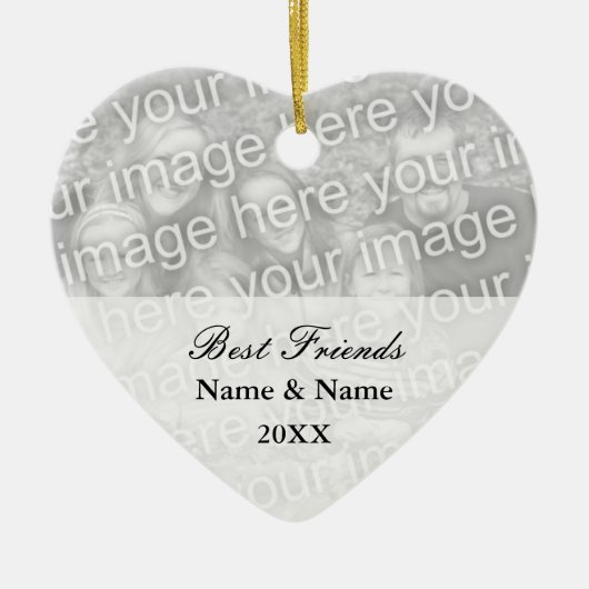 Ornement de photo de meilleurs amis pour des (Devant)