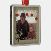 Ornement de photo de Noël de cerfs communs d'axe (Droite)