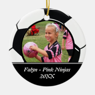 Ornement de photo du football