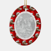 Ornement de photo - le football de Noël (Droite)